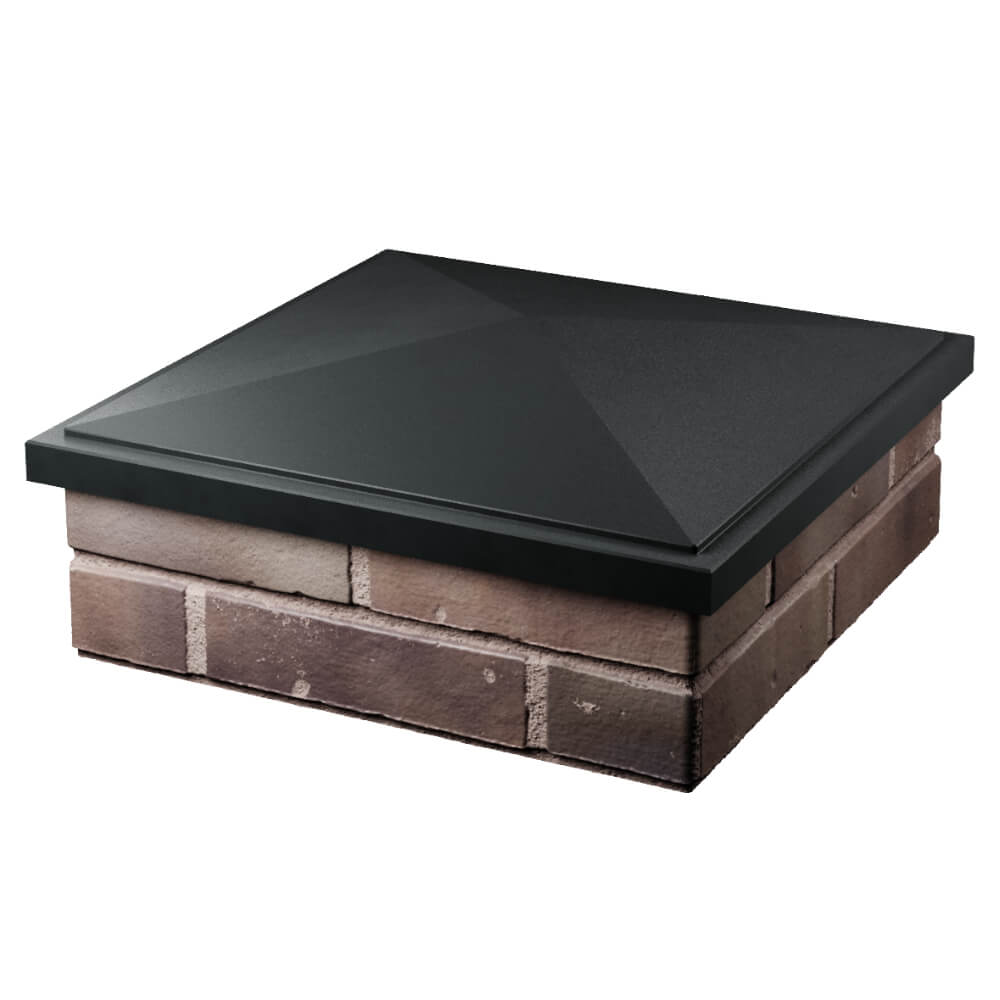 Колпак Zking БонаМоно Черный на столб 2х2 кирпича (515х515, 530х530мм) в Набережных Челнах фото