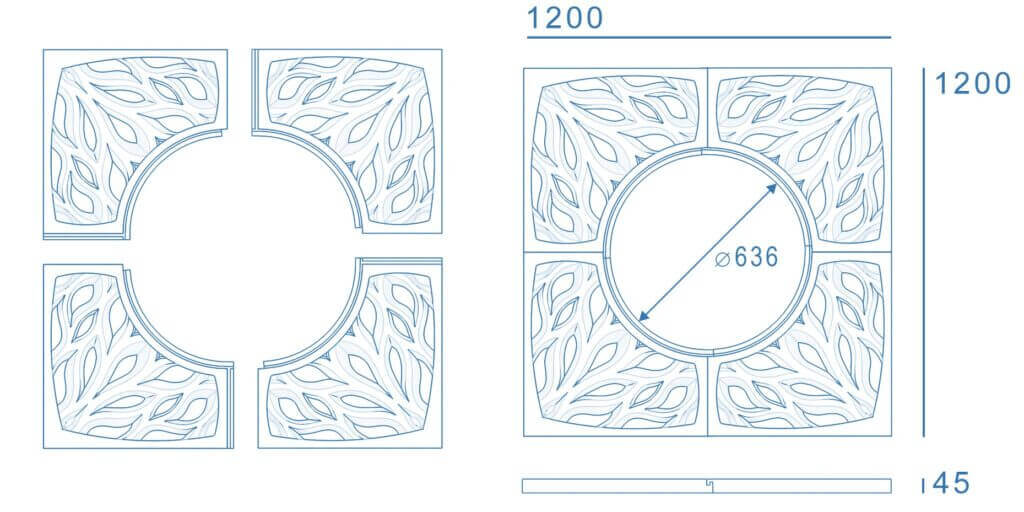 Приствольная решетка для дерева ZKING CRUST 1.2х1.2м Черная в Набережных Челнах фото