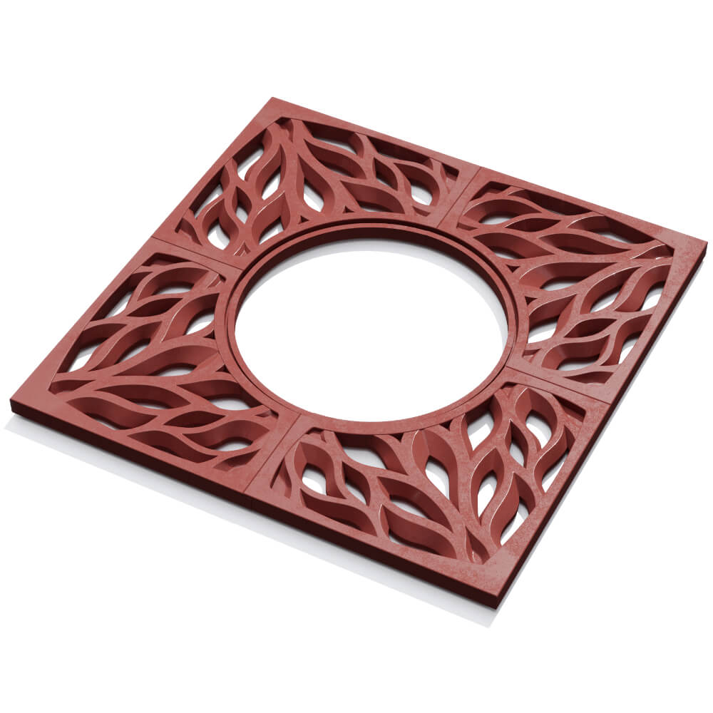 Приствольная решетка для дерева ZKING CRUST 1.2х1.2м Красная в Набережных Челнах фото