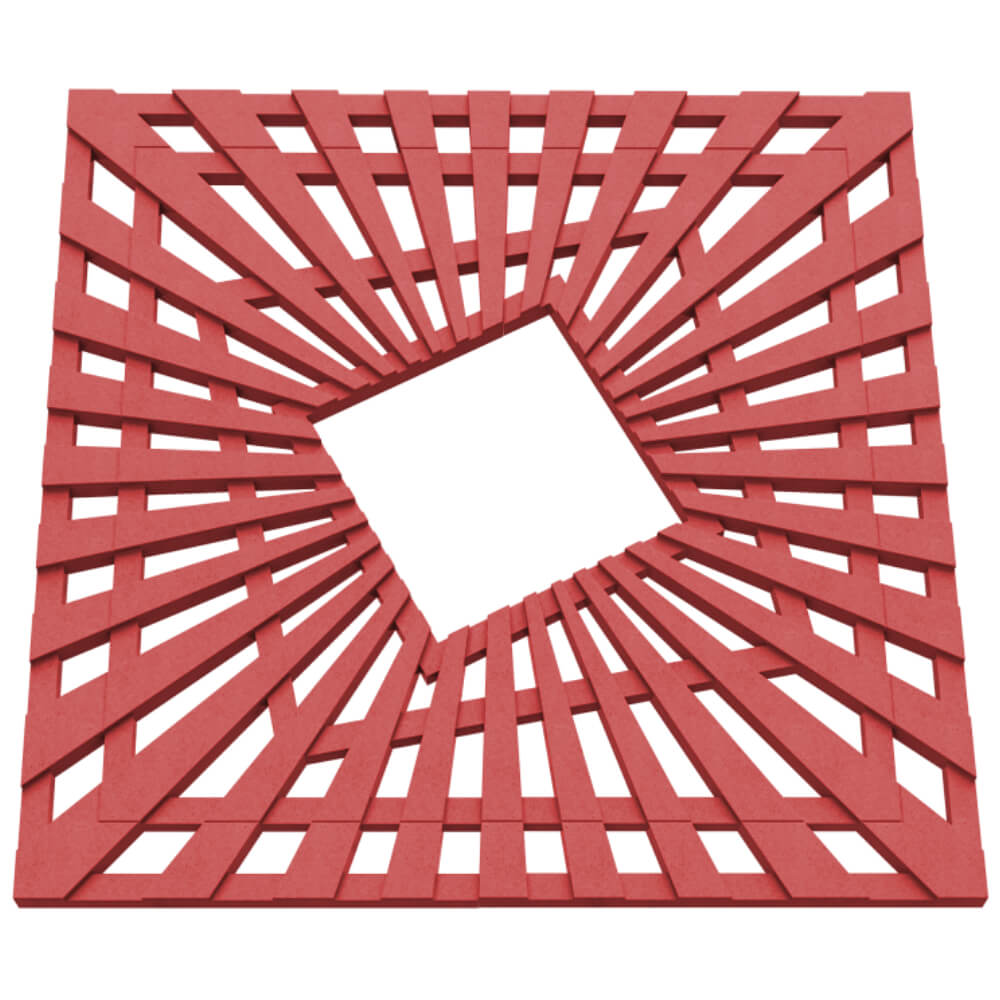 Приствольная решетка для дерева ZKING ATMOSPHERE 1.2х1.2м Красная в Набережных Челнах фото