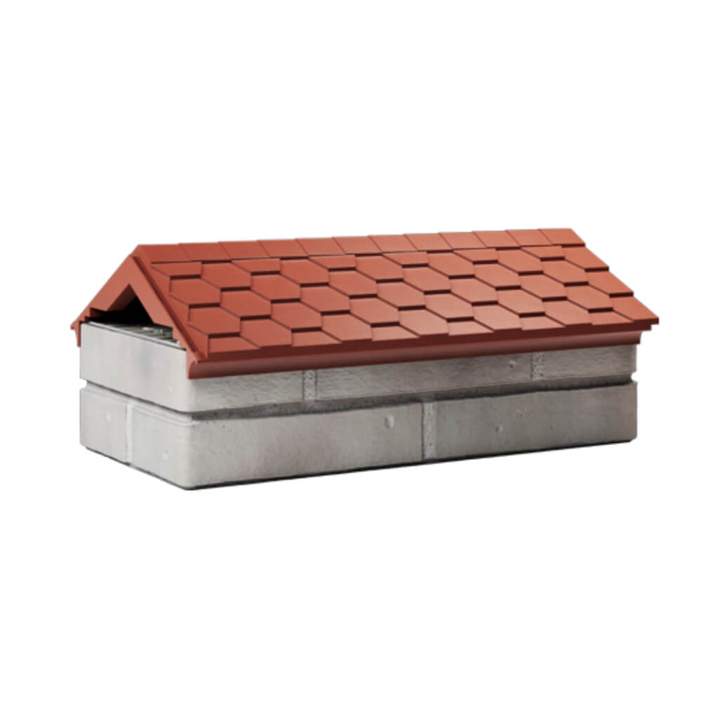Парапет Zking Эверест Красный с посадкой на 1 кирпич (200/225/255мм) Набережные Челны фото