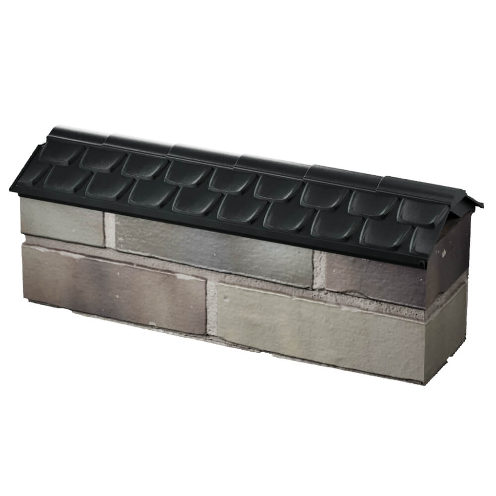 Парапет Zking Эльбрус Черный с посадкой на 0.5 кирпича (130мм) в Набережных Челнах фото