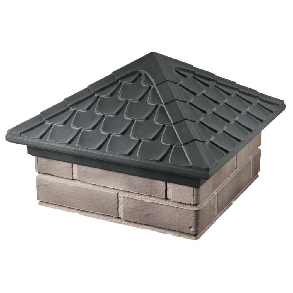 Колпак Zking Эльбрус Серый на столб 1.5х1.5 кирпича (385х385мм) в Набережных Челнах фото