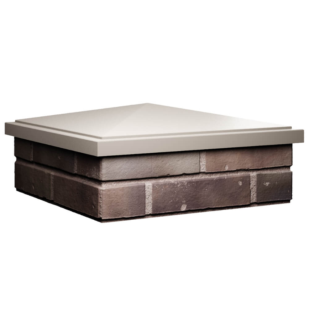 Колпак Zking БонаМоно Бежевый на столб 2х2 кирпича (515х515, 530х530мм) в Набережных Челнах фото