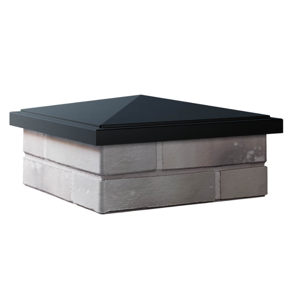 Колпак Zking БонаМоно Черный на столб 1.5х1.5 кирпича (385х385, 400х400мм) в Набережных Челнах фото