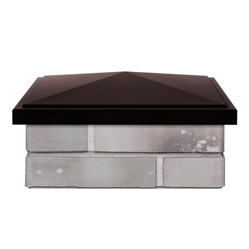 Колпак Zking БонаМоно Коричневый на столб 1.5х1.5 кирпича (385х385, 400х400мм) Набережные Челны фото