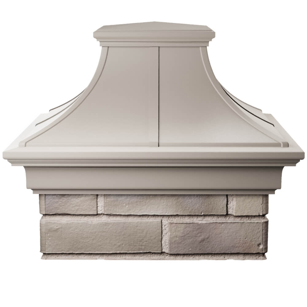 Колпак Zking Монблан Премиум Бежевый на столб 1.5х1.5 кирпича (385х385мм) Набережные Челны фото