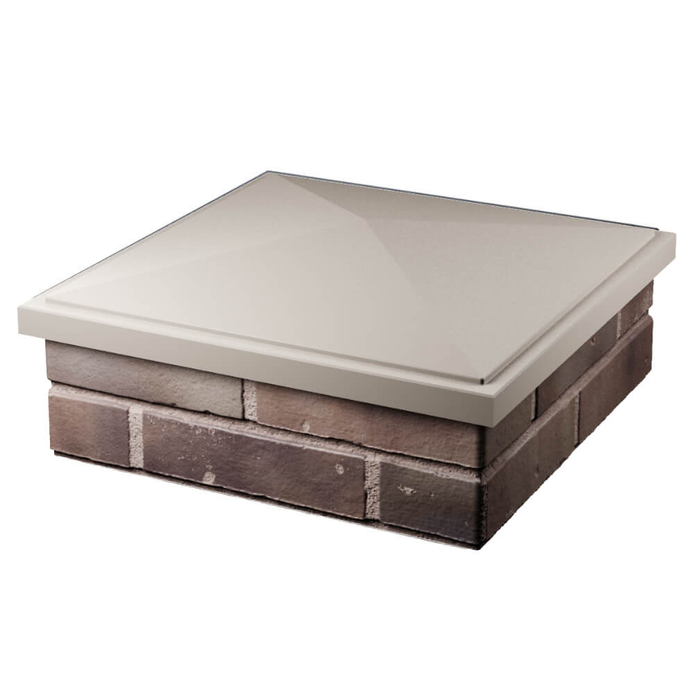 Колпак Zking БонаМоно Бежевый на столб 2х2 кирпича (515х515, 530х530мм) в Набережных Челнах фото