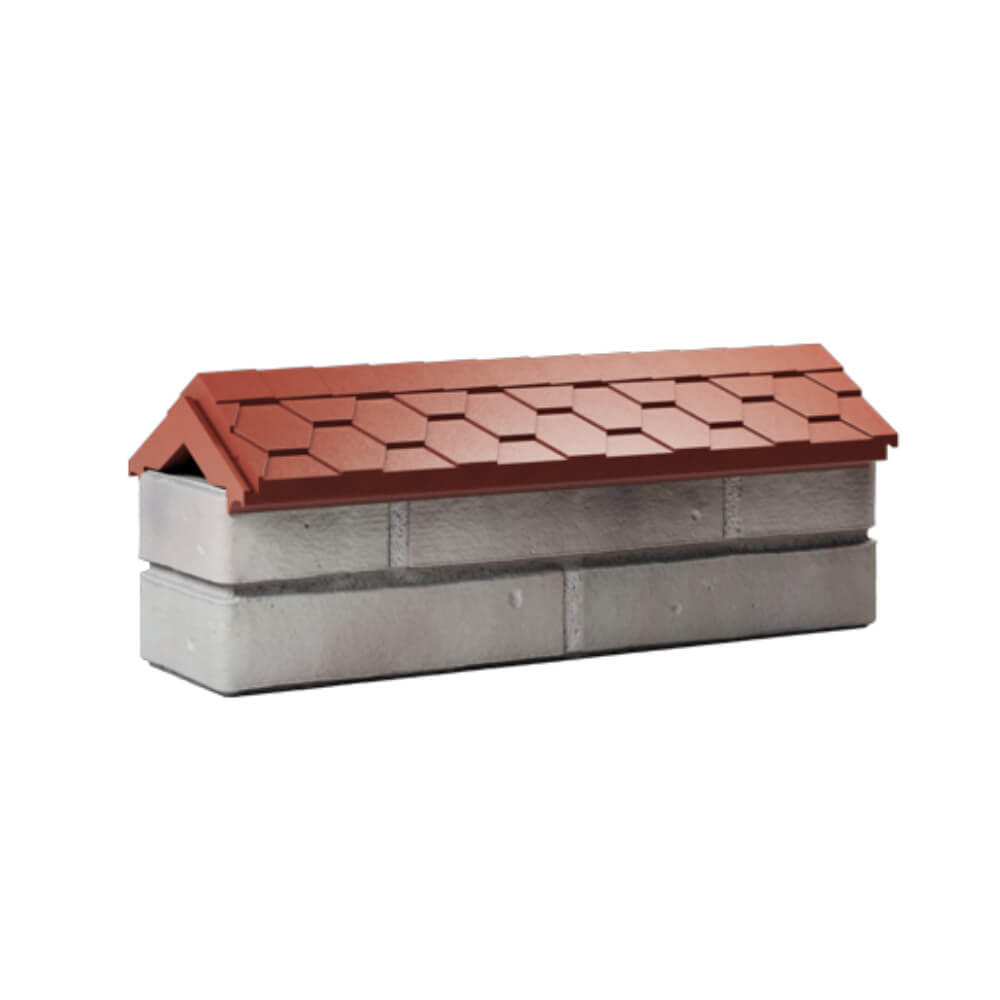 Парапет Zking Эверест Красный с посадкой на 0.5 кирпича (130мм) Набережные Челны фото