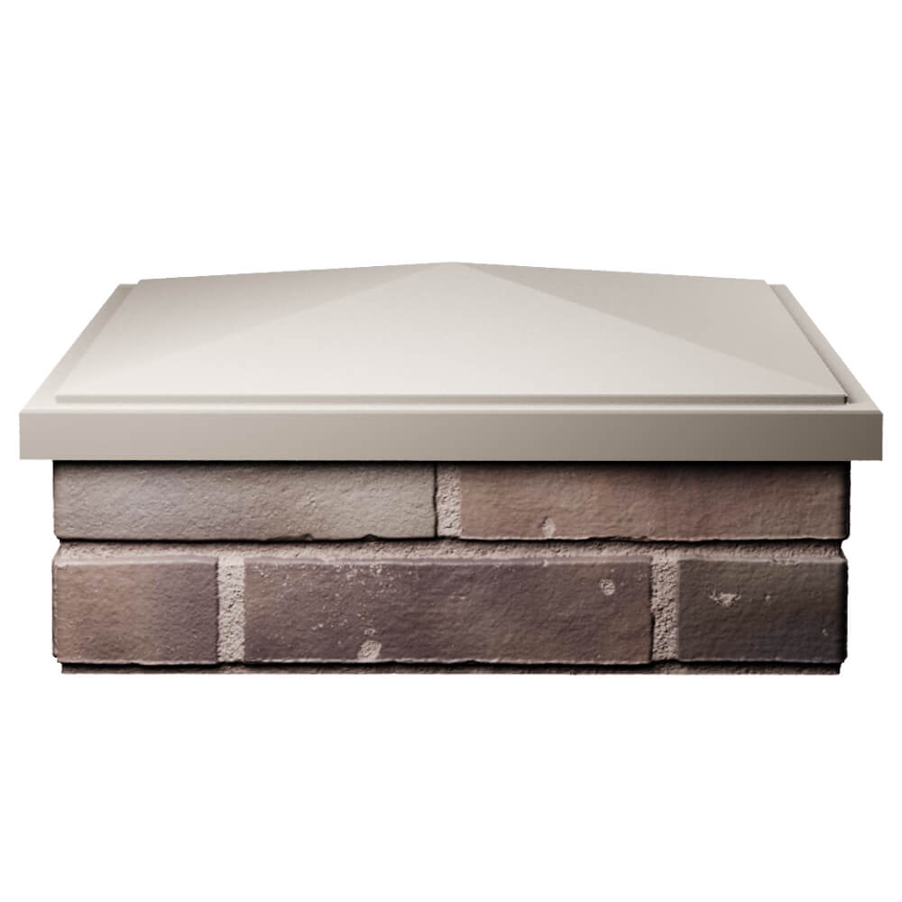 Колпак Zking БонаМоно Бежевый на столб 2х2 кирпича (515х515, 530х530мм) Набережные Челны фото