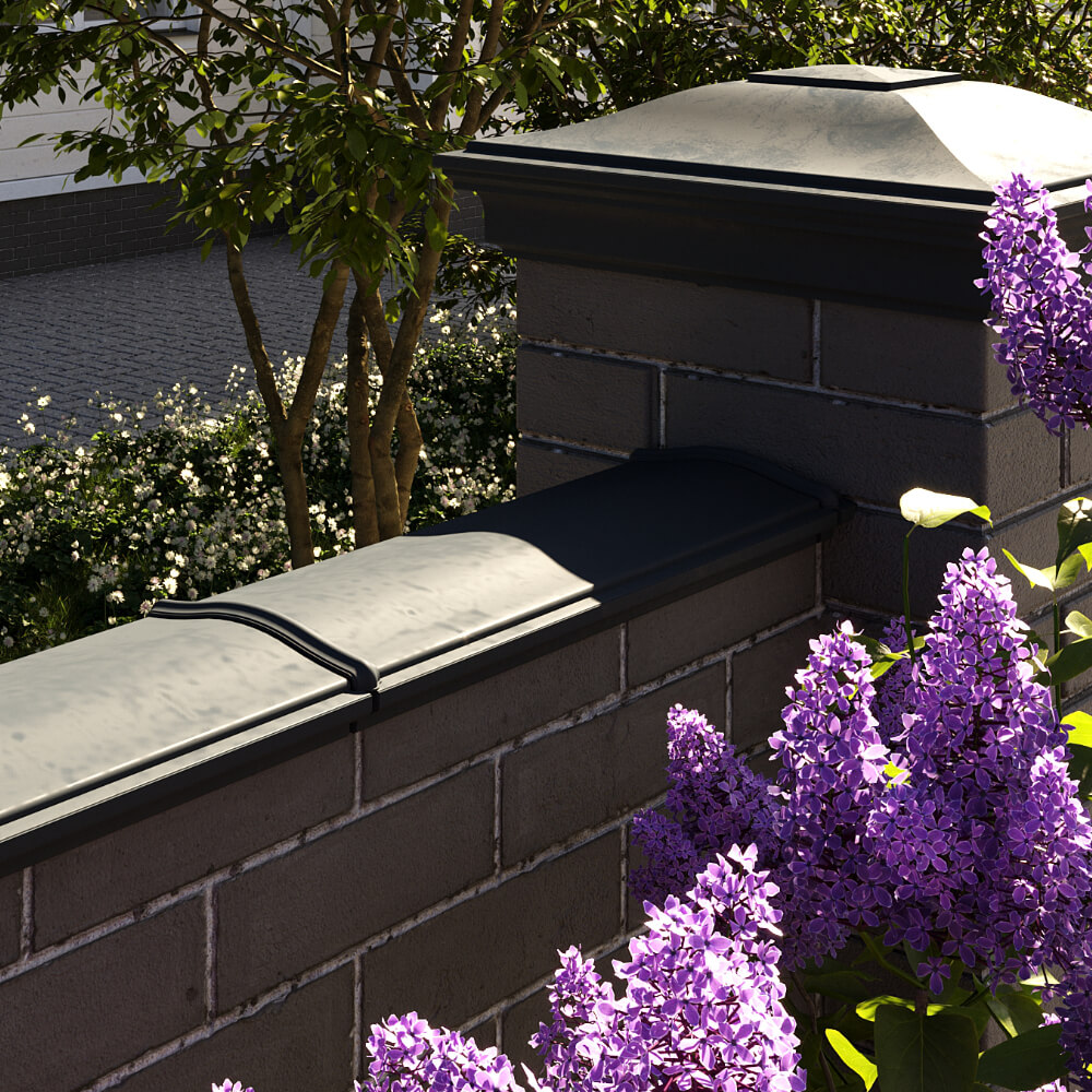 Парапет Zking Монблан Черный посадка на 0.5 кирпича (130мм) в Набережных Челнах фото