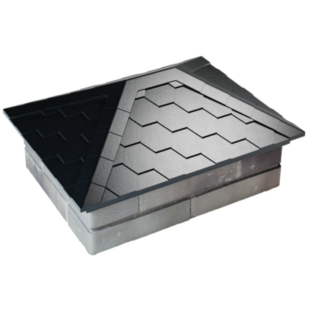 Колпак Zking Эверест Черный на столб 2х1.5 кирпича (520х390мм) Набережные Челны фото