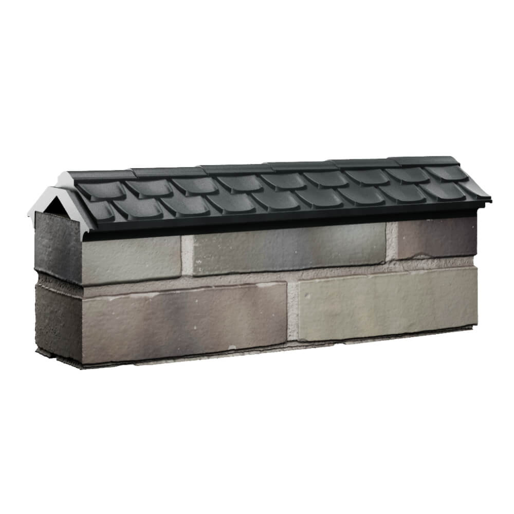 Парапет Zking Эльбрус Черный с посадкой на 0.5 кирпича (130мм) Набережные Челны фото