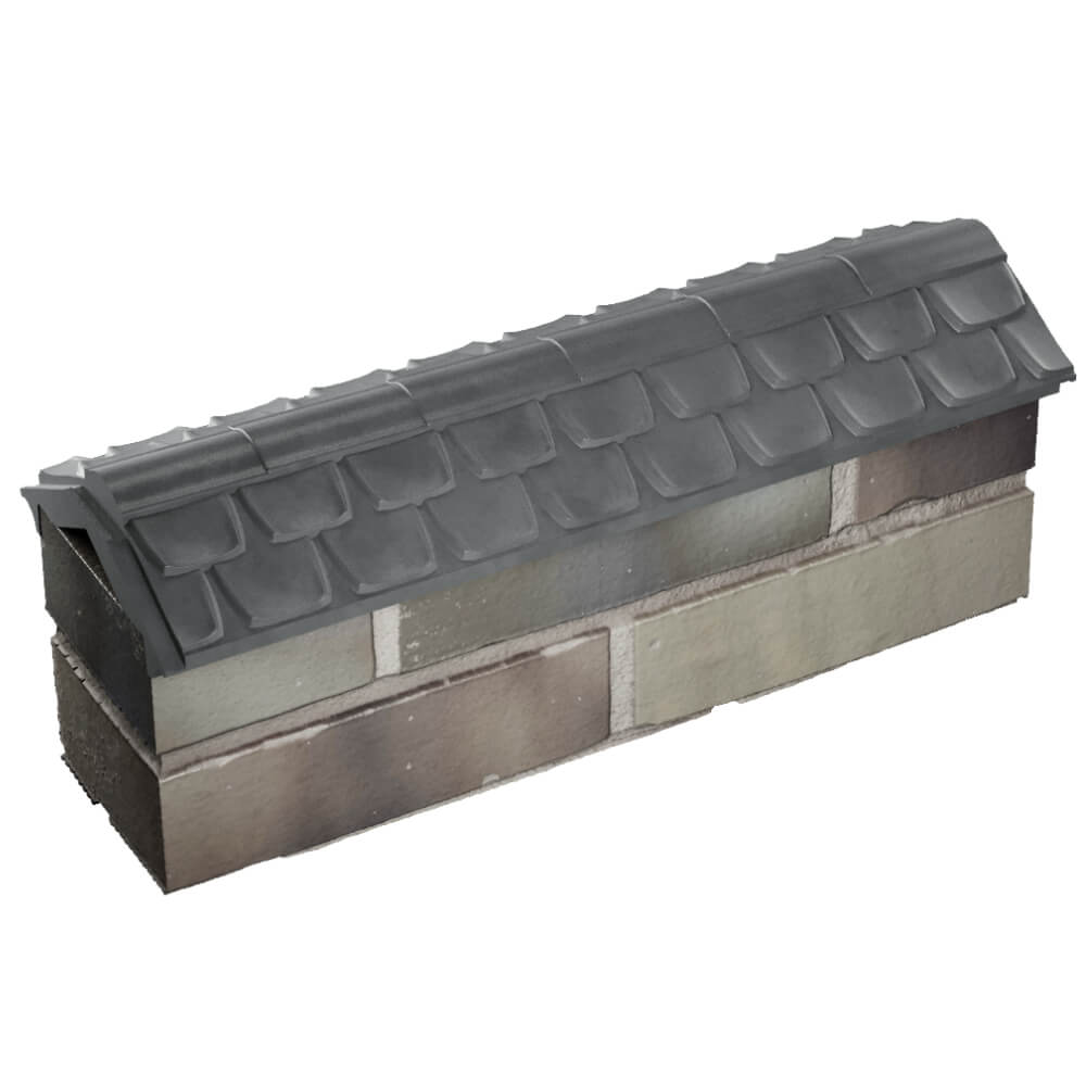 Парапет Zking Эльбрус Серый с посадкой на 0.5 кирпича (130мм) в Набережных Челнах фото