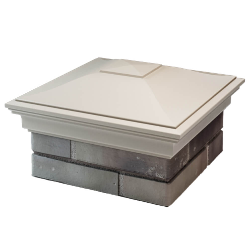 Колпак Zking Монблан Бежевый на столб 1.5х1.5 кирпича (385х385мм) в Набережных Челнах фото