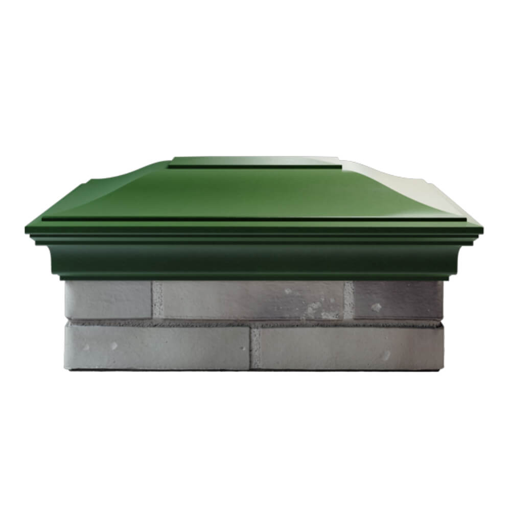 Колпак Zking Монблан Зеленый на столб 2х1.5 кирпича (515х385мм) в Набережных Челнах фото