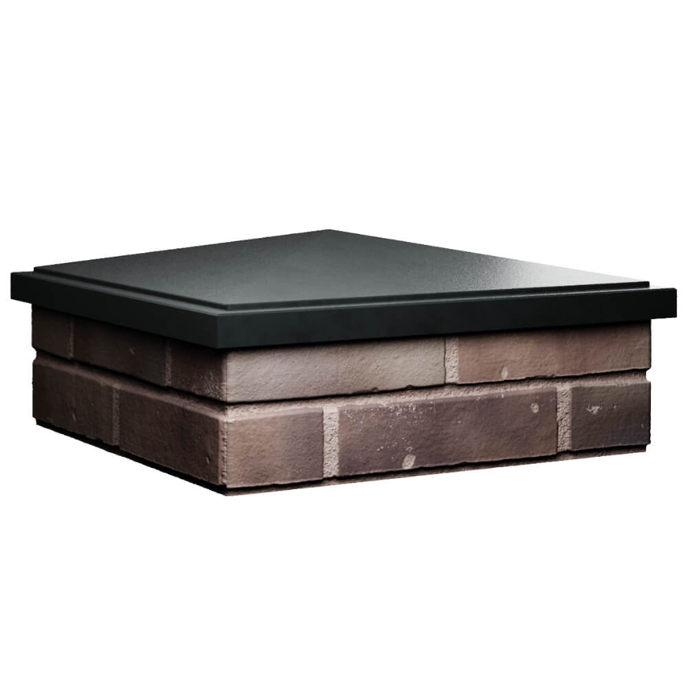 Колпак Zking БонаМоно Черный на столб 2х2 кирпича (515х515, 530х530мм) в Набережных Челнах фото