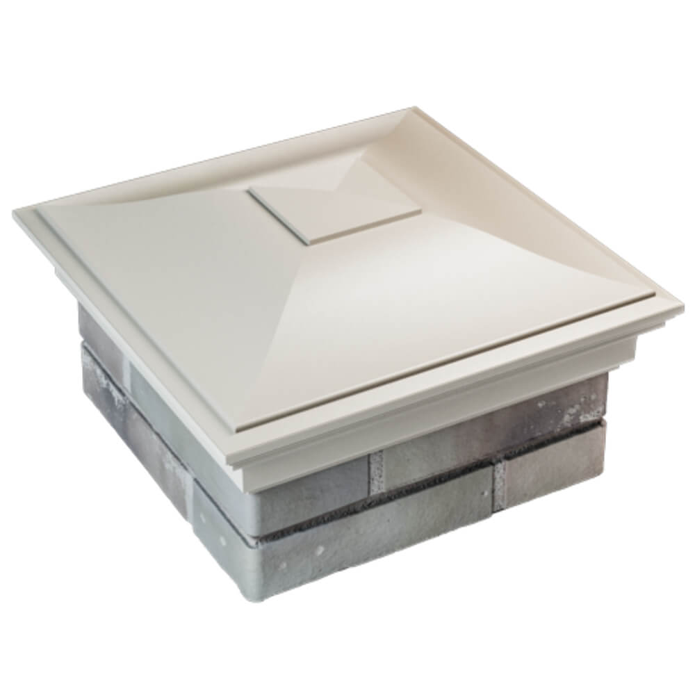 Колпак Zking Монблан Бежевый на столб 1.5х1.5 кирпича (385х385мм) в Набережных Челнах фото