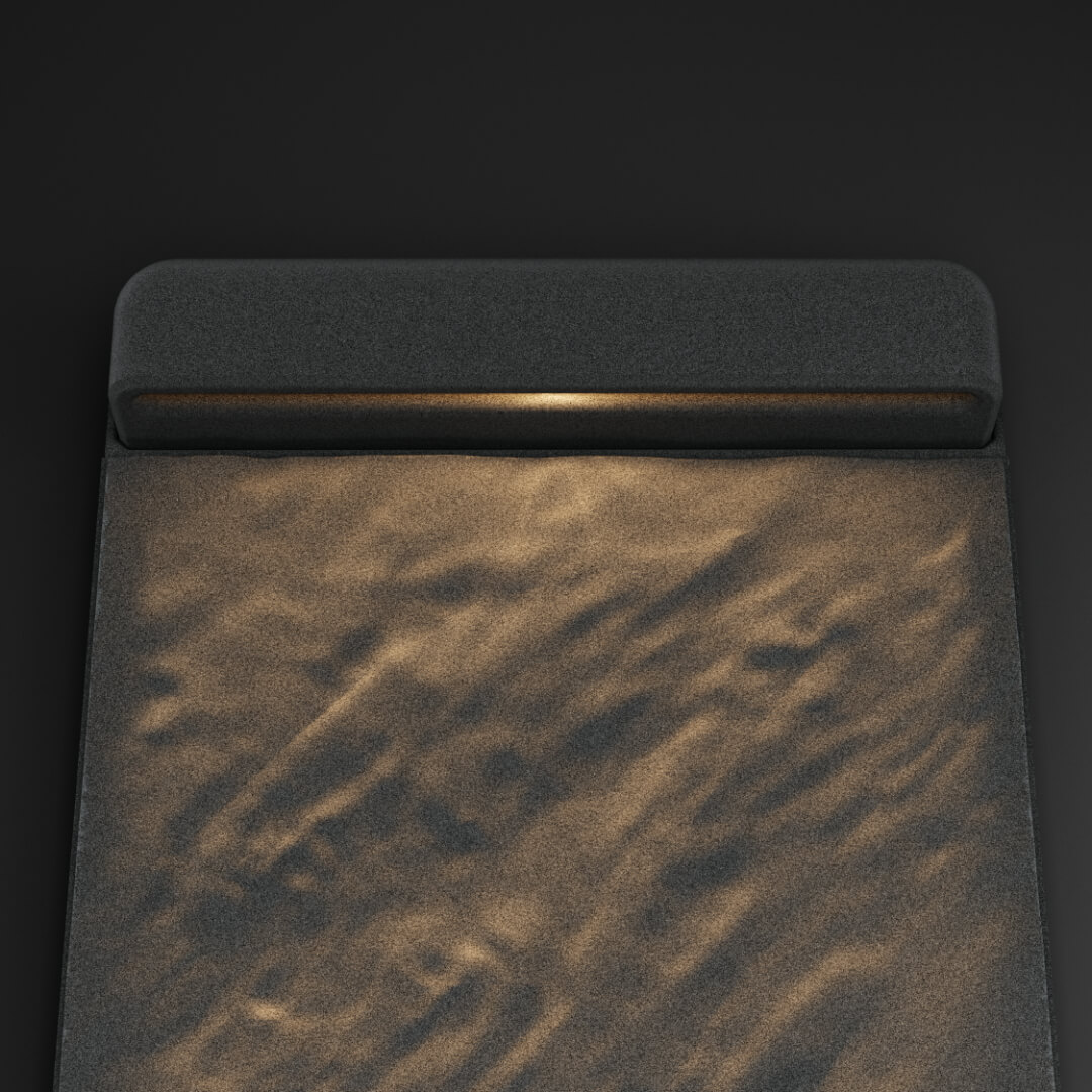 LED Светильник для шаговой плиты STONE Графитовый Серый 330х75х98мм в Набережных Челнах фото