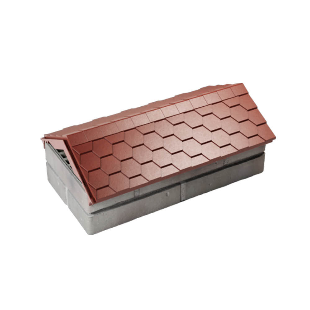 Парапет Zking Эверест Красный с посадкой на 1 кирпич (200/225/255мм) в Набережных Челнах фото