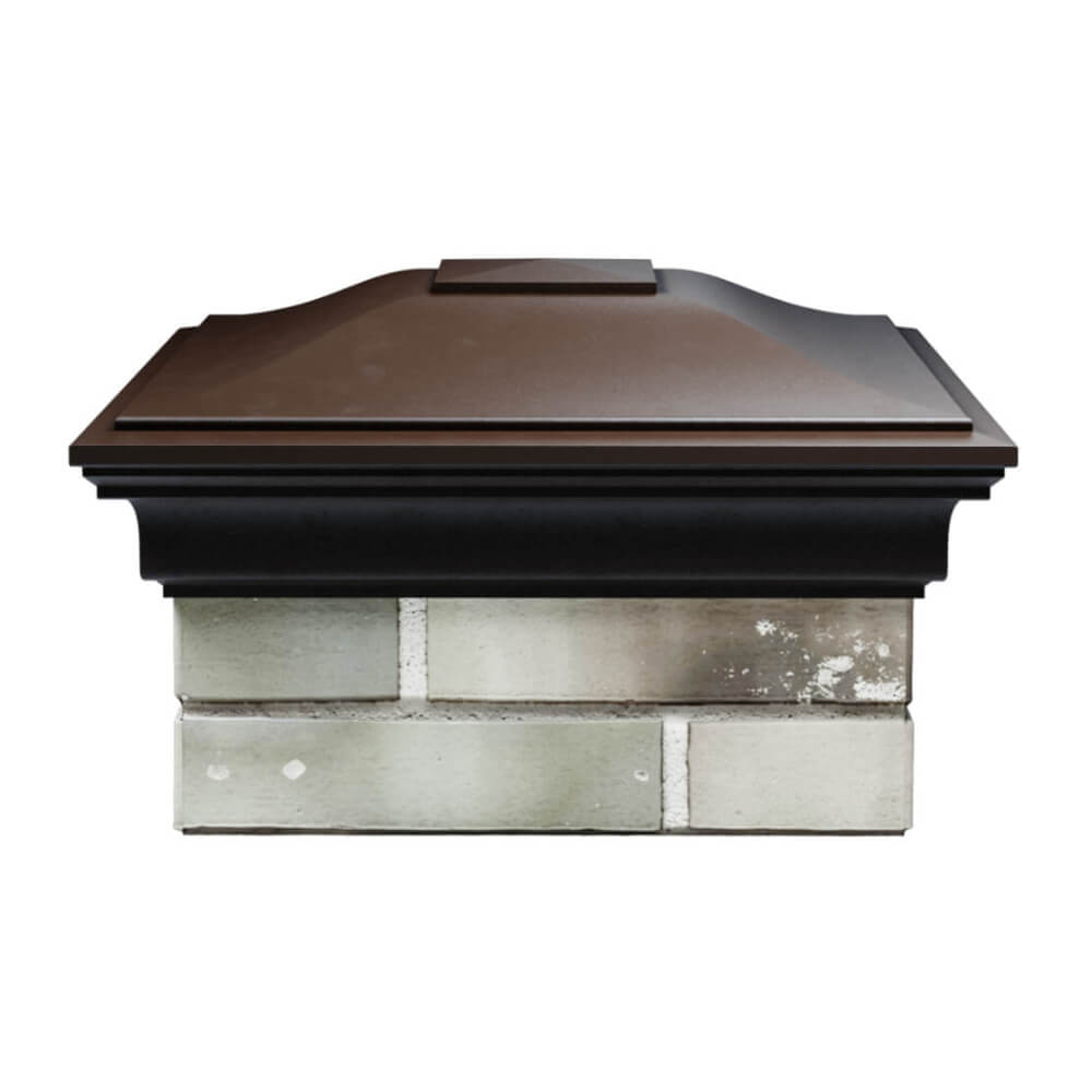 Колпак Zking Монблан Коричневый на столб 1.5х1.5 еврокирпича 0.7НФ (355х355мм) Набережные Челны фото