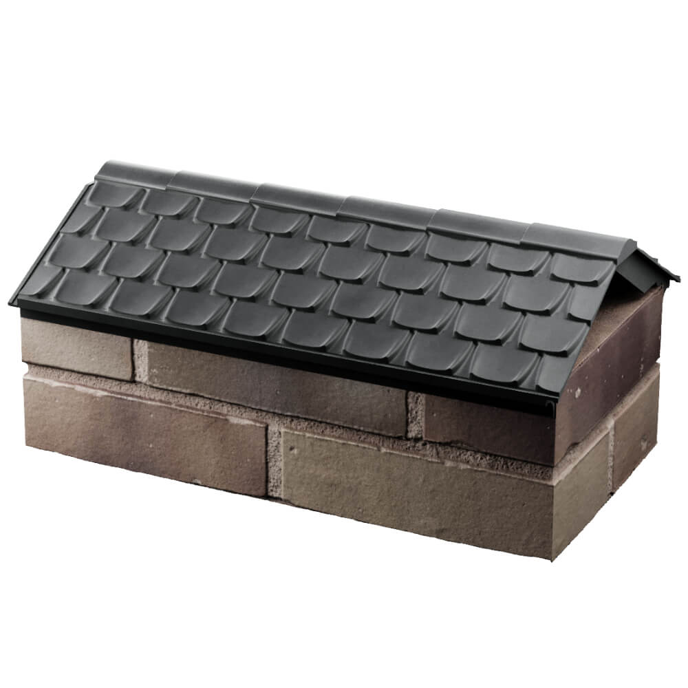 Парапет Zking Эльбрус Серый с посадкой на 1 кирпич (255мм) в Набережных Челнах фото