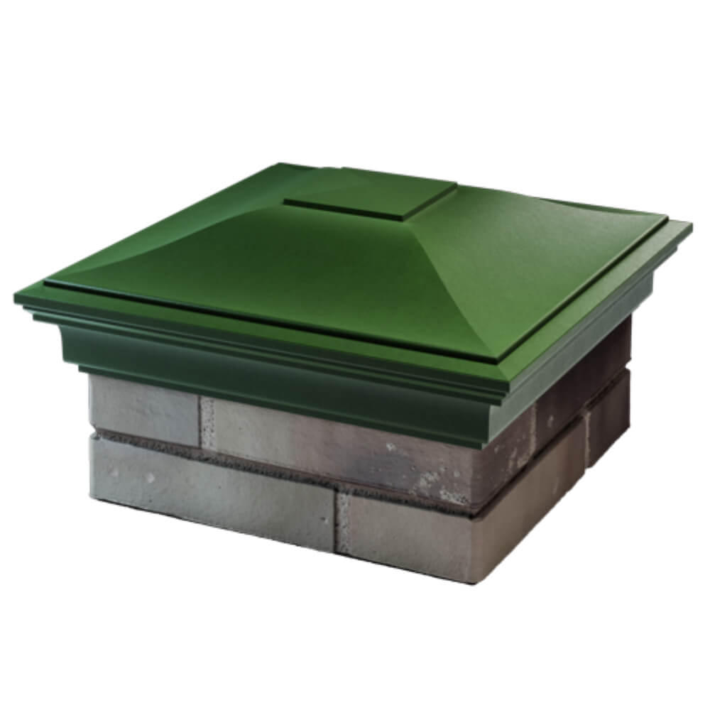 Колпак Zking Монблан Зеленый на столб 1.5х1.5 кирпича (385х385мм) в Набережных Челнах фото
