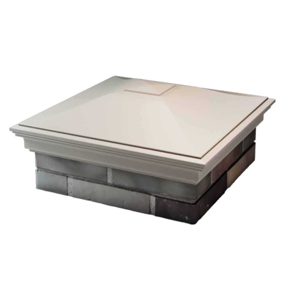 Колпак Zking Монблан Бежевый на столб 2х2 кирпича (515х515мм) в Набережных Челнах фото