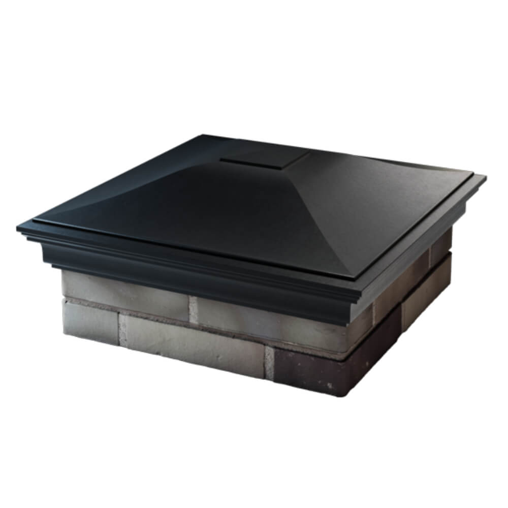 Колпак Zking Монблан Черный на столб 2х2 кирпича (515х515мм) в Набережных Челнах фото