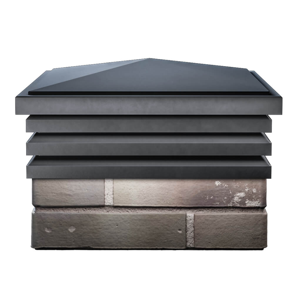 Колпак Zking Бона ХайТек Серый на столб 1.5х1.5 кирпича (385х385мм) Набережные Челны фото