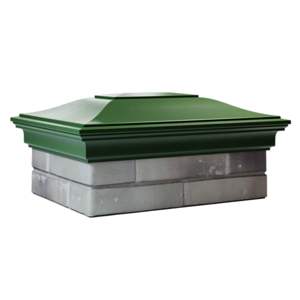 Колпак Zking Монблан Зеленый на столб 2х1.5 кирпича (515х385мм) в Набережных Челнах фото