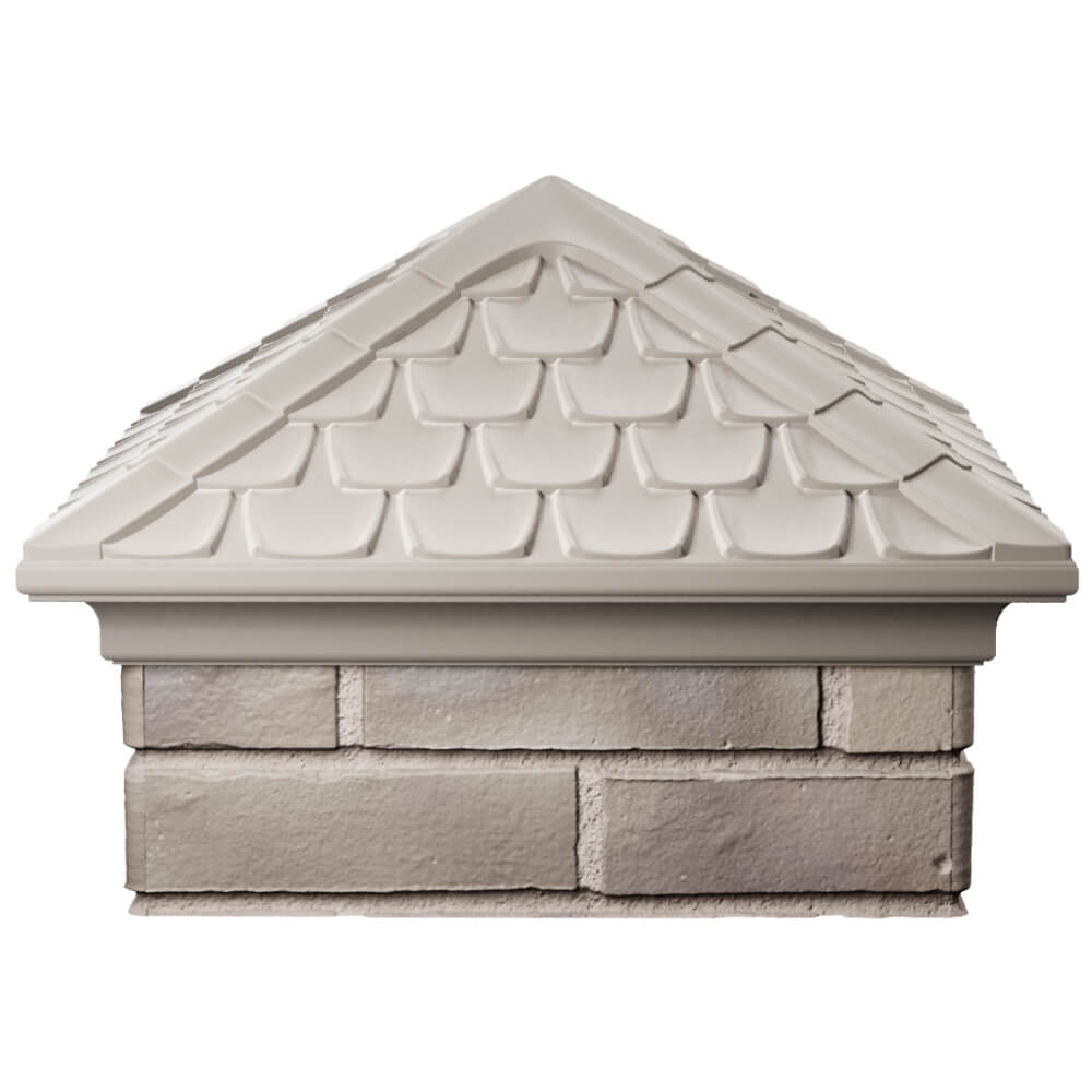 Колпак Zking Эльбрус Бежевый на столб 1.5х1.5 кирпича (385х385мм) Набережные Челны фото