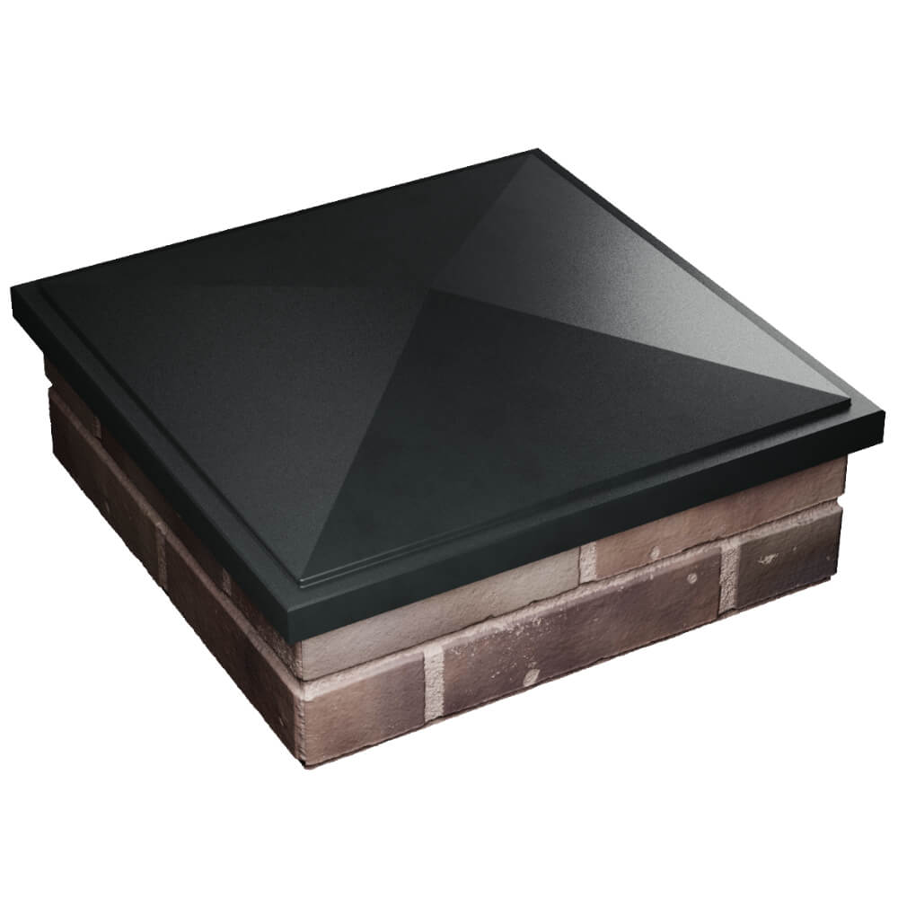 Колпак Zking БонаМоно Черный на столб 2х2 кирпича (515х515, 530х530мм) в Набережных Челнах фото