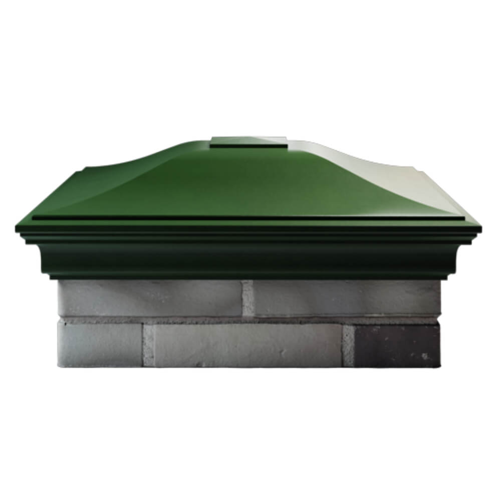 Колпак Zking Монблан Зеленый на столб 2х2 кирпича (515х515мм) в Набережных Челнах фото