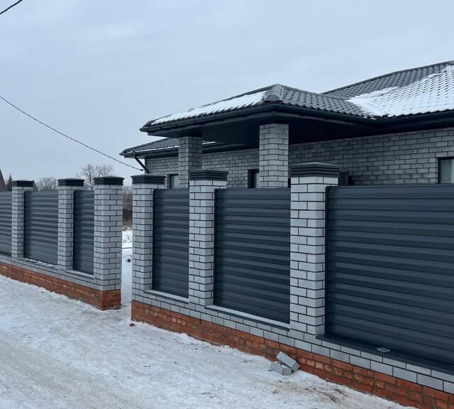 Колпак Zking Бона ХайТек Серый на столб 1.5х1.5 кирпича (385х385мм) в Набережных Челнах фото