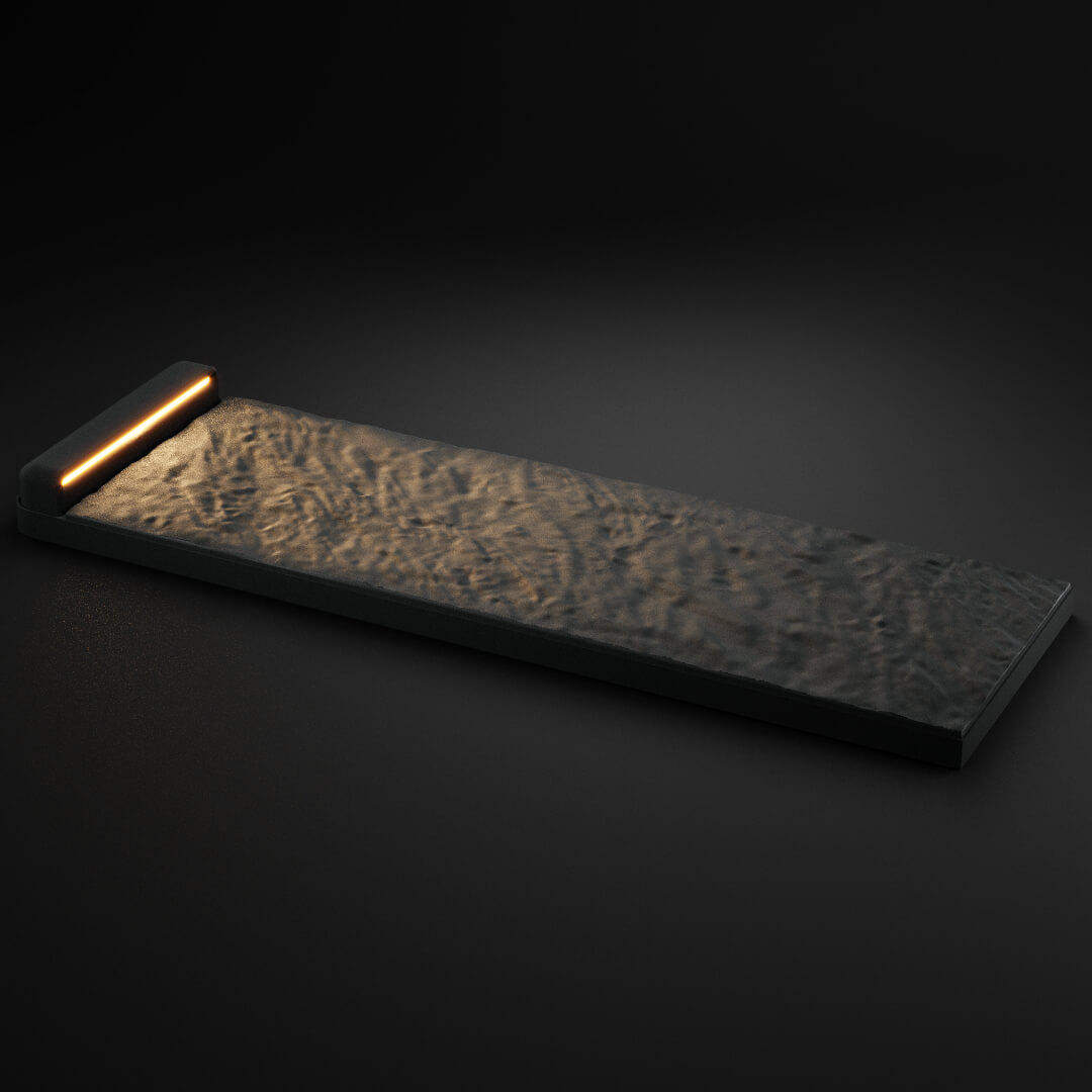 LED Светильник для шаговой плиты STONE Графитовый Серый 330х75х98мм в Набережных Челнах фото