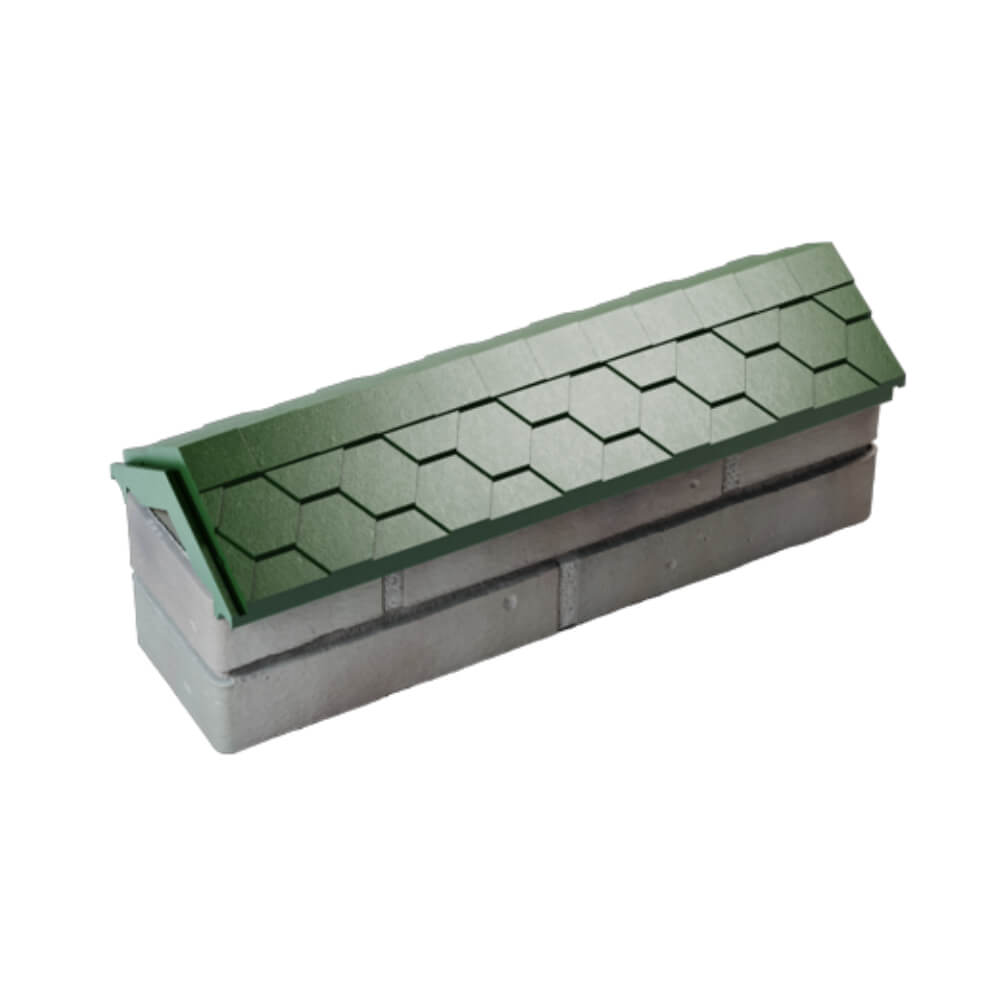 Парапет Zking Эверест Зеленый с посадкой на 0.5 кирпича (130мм) в Набережных Челнах фото