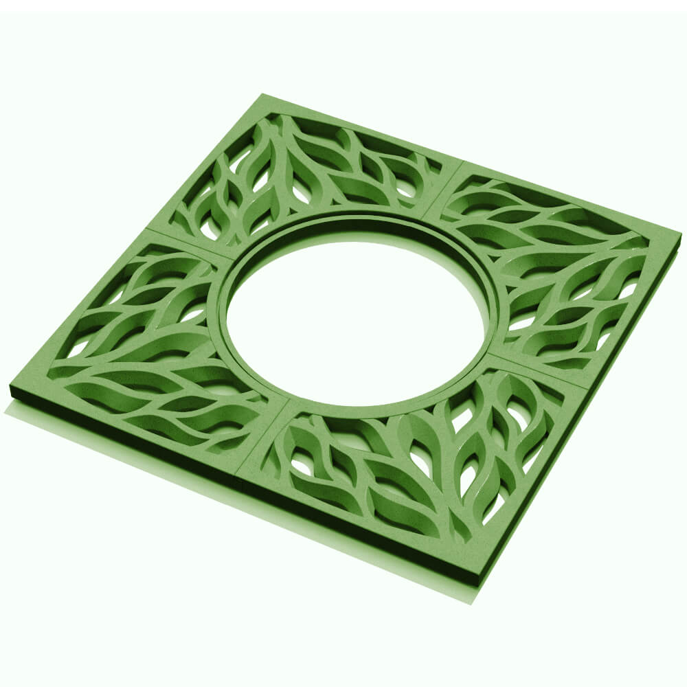 Приствольная решетка для дерева ZKING CRUST 1.2х1.2м Зеленая в Набережных Челнах фото