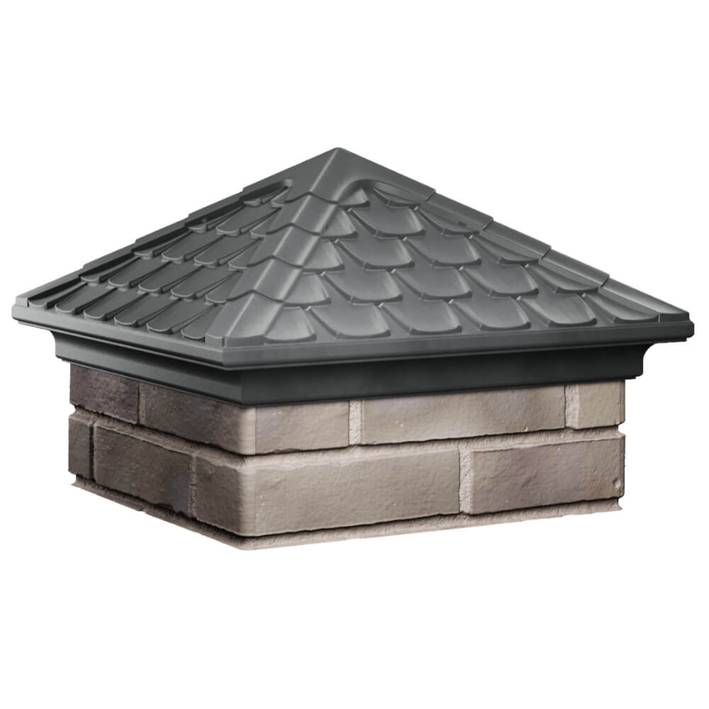 Колпак Zking Эльбрус Серый на столб 1.5х1.5 кирпича (385х385мм) в Набережных Челнах фото