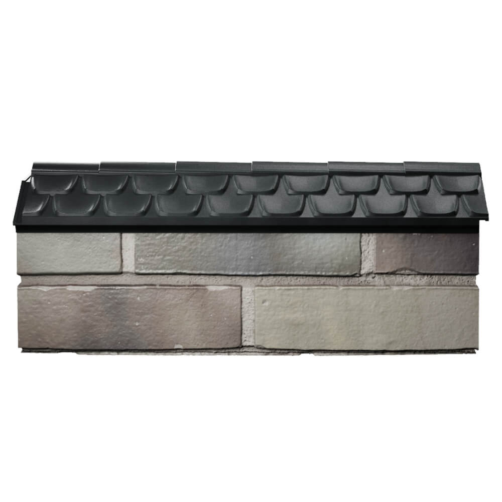Парапет Zking Эльбрус Черный с посадкой на 0.5 кирпича (130мм) в Набережных Челнах фото