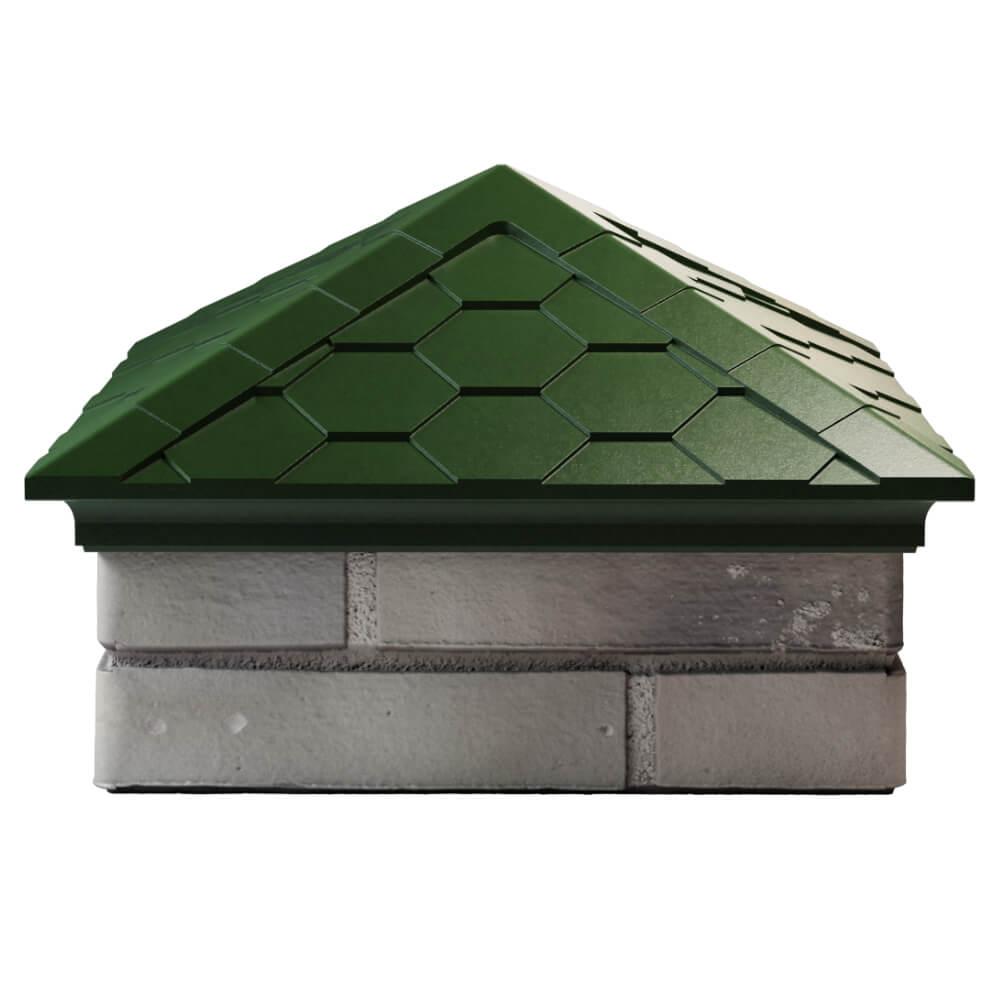 Колпак Zking Эверест Зеленый на столб 1.5х1.5 кирпича (390х390мм) Набережные Челны фото